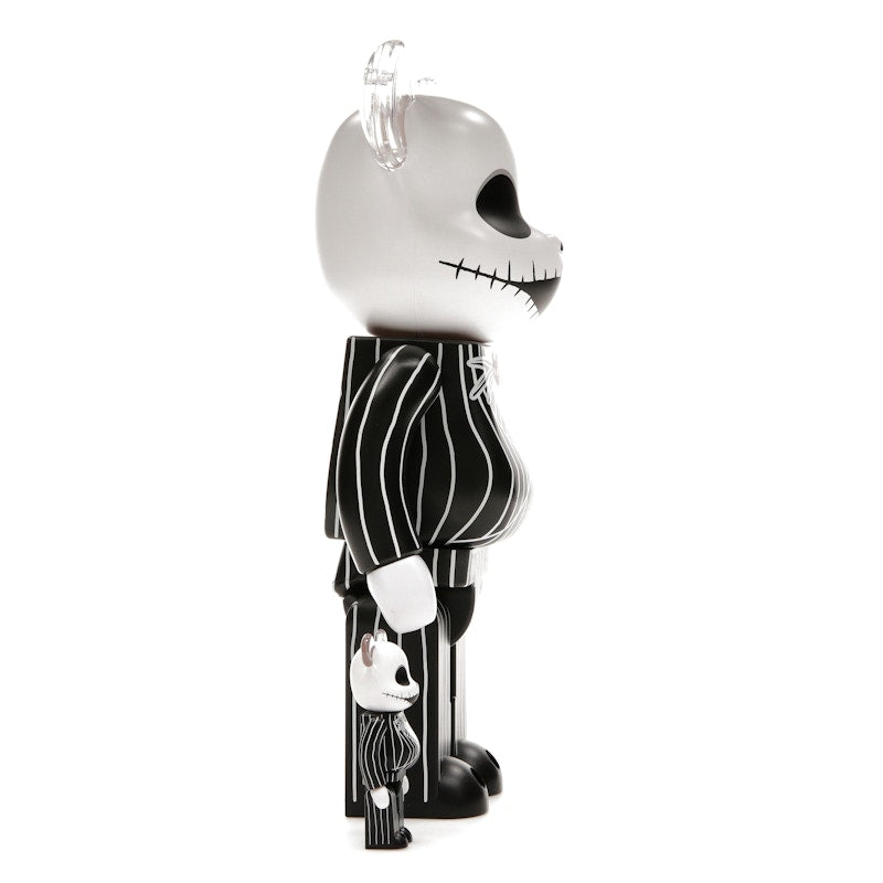 Bearbrick x Disney Tim Burton's The Nightmare Before Christmas Jack Skellington 100% & 400% Set