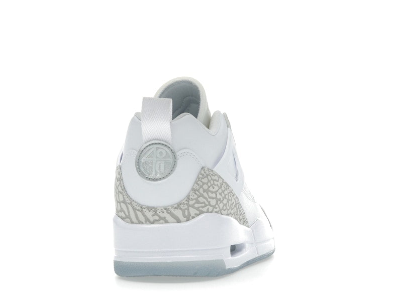 Jordan Spizike Low White Metallic Silver Barely Blue Neutral Grey