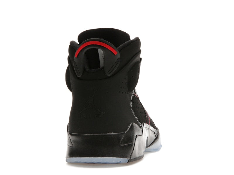 Jordan 6-17-23 Black White Red Contrast Stitching