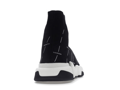 Balenciaga Speed 2.0 Black White Logo