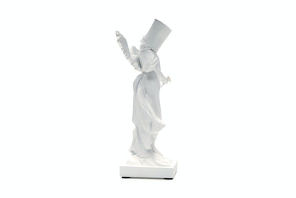 Banksy Bucket On Head Figure White