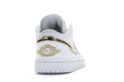 Jordan 1 Low White Metallic Gold (Women's)