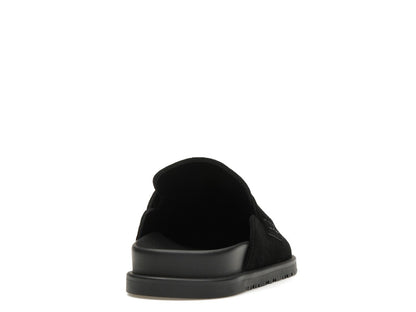 Hermes Go Mule Noir Suede Calkfskin (Men's)