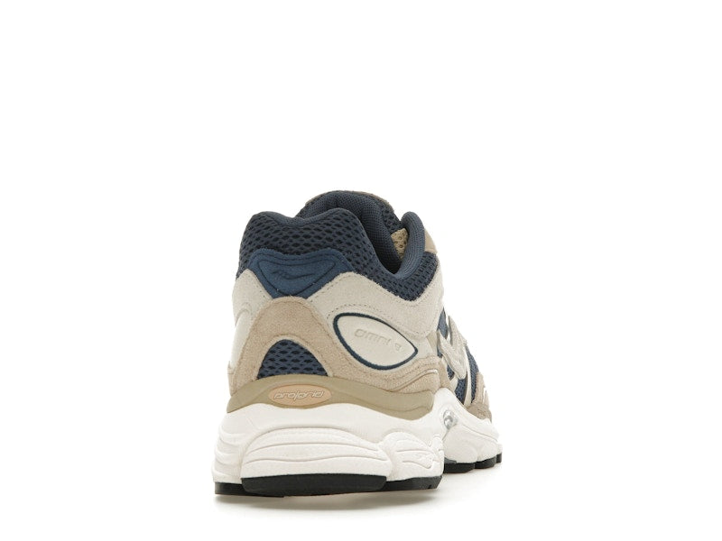 Saucony ProGrid Omni 9 Premium Beige Navy Blue