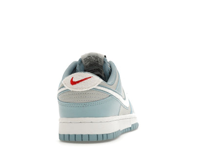 Nike Dunk Low Retro Fleece Swoosh Worn Blue