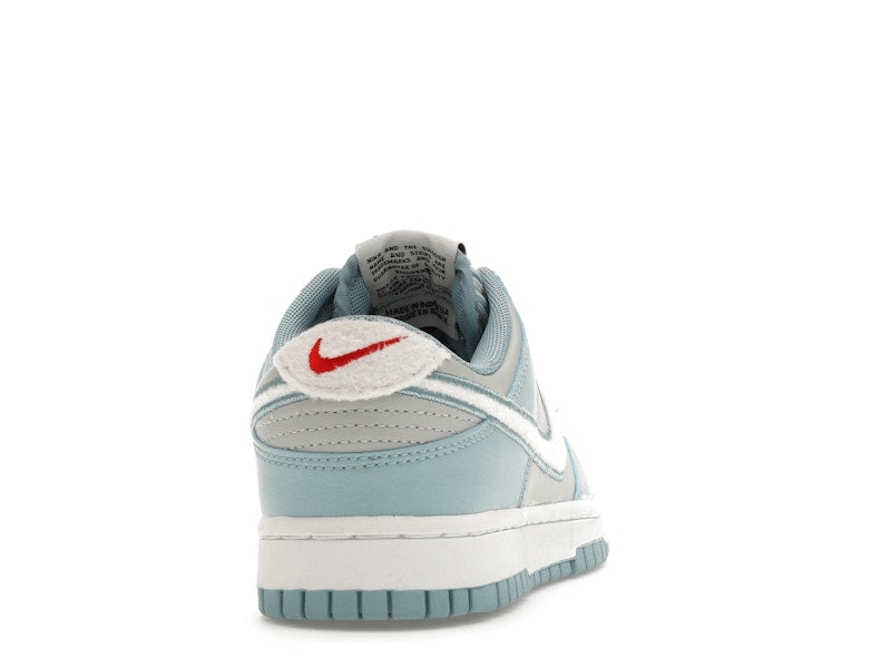 Nike Dunk Low Retro Fleece Swoosh Worn Blue