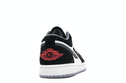 Jordan 1 Low Black White Wolf Grey Infrared 23