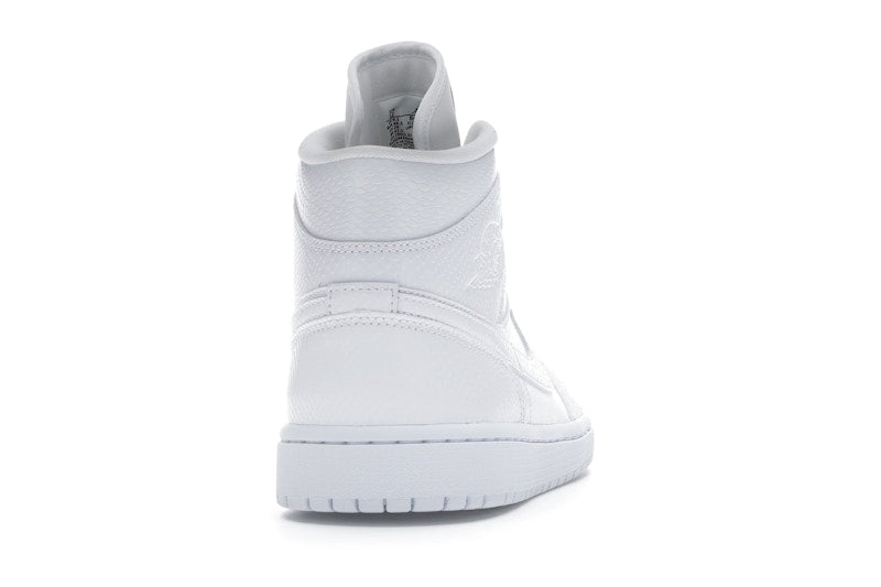 Jordan 1 Mid White Snakeskin (Women's)