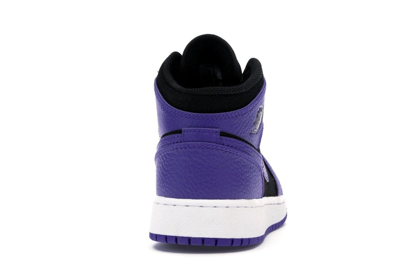 Jordan 1 Mid Black Dark Concord (GS)