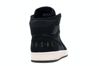 Jordan 1 Mid Black Olive Canvas