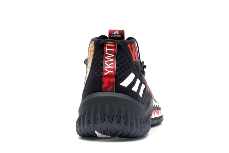 adidas Dame 4 A Bathing Ape Red