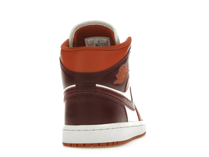 Jordan 1 Mid Dusty Peach Night Maroon (Women's)