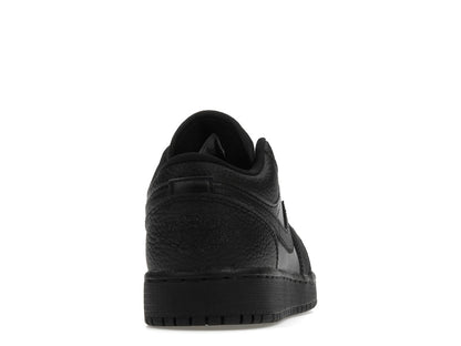 Jordan 1 Low Tumbled Leather Black (GS)