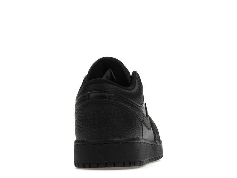 Jordan 1 Low Tumbled Leather Black (GS)