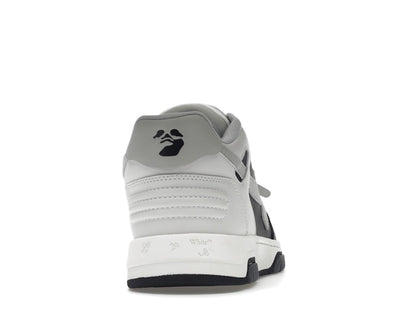 OFF-WHITE Out Of Office OOO Low Tops Light Grey Black