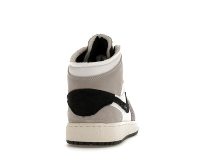 Jordan 1 Mid SE Craft White Cement Grey Black (GS)