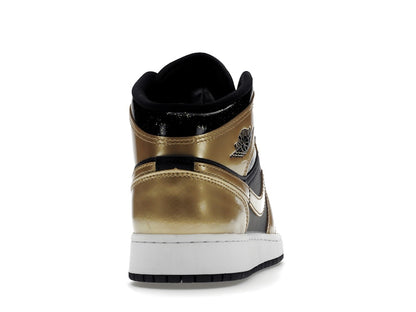 Jordan 1 Mid SE Metallic Gold Black (GS)