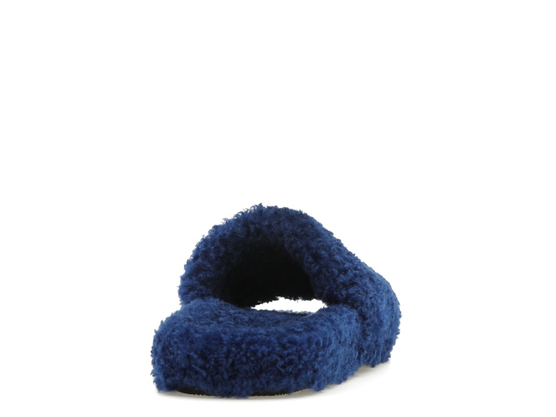 Balenciaga Furry Slide Blue