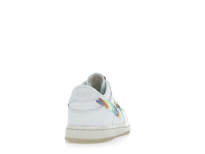Nike Dunk Low SE Rainbow Lace Swoosh White (PS)