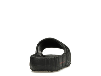 adidas Adilette 22 Slides Black Scarlet