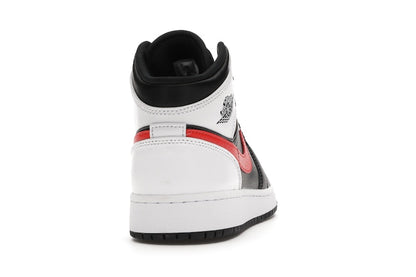 Jordan 1 Mid White Black Chile Red (GS)