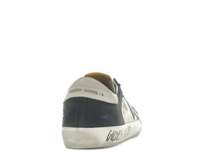 Golden Goose Super Star White Dark Blue Gun Metal