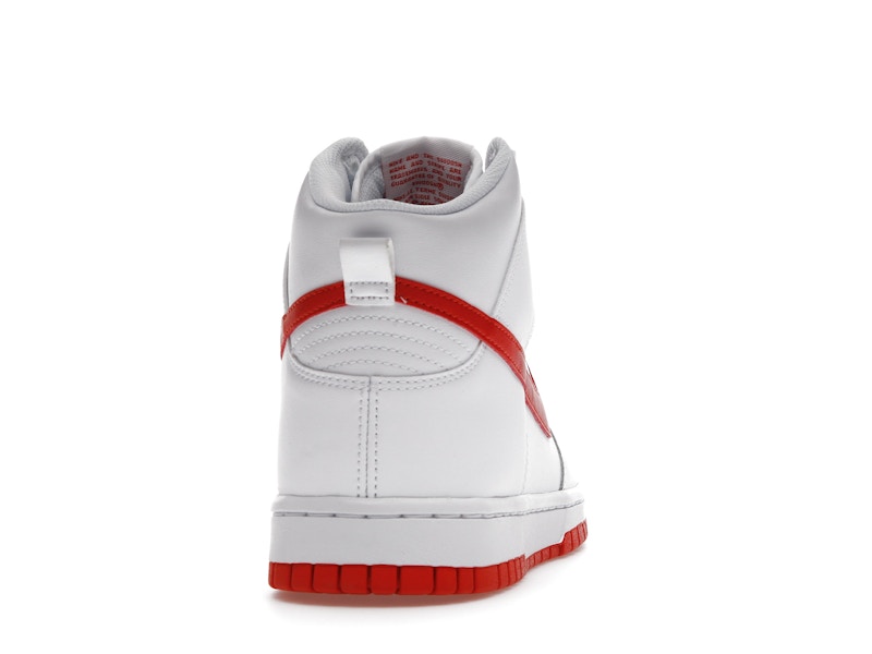 Nike Dunk High White Picante Red