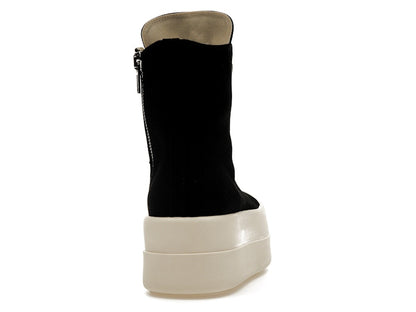 Rick Owens DRKSHDW Mega Bumper Canvas Sneaks Black Milk