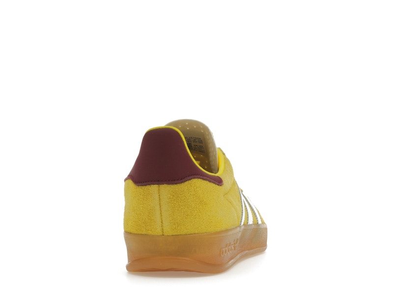 adidas Gazelle Indoor Bright Yellow Collegiate Burgundy (Women's)