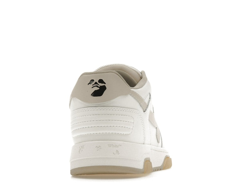 OFF-WHITE Out Of Office OOO Low Tops White Beige