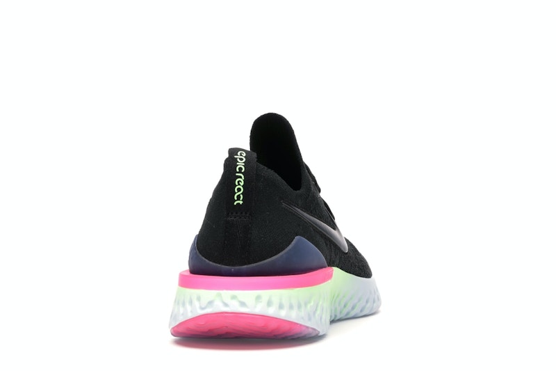 Nike Epic React Flyknit 2 Black Sapphire Hyper Pink (Women's)