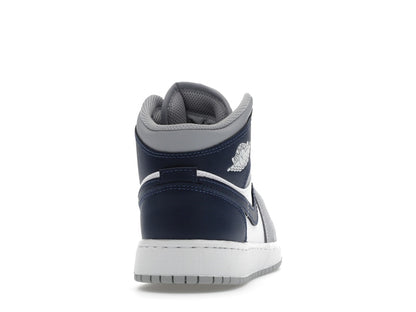 Jordan 1 Mid Wolf Grey Midnight Navy (GS)