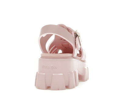 Prada Monolith Foam Rubber 55mm Sandals Alabaster Pink