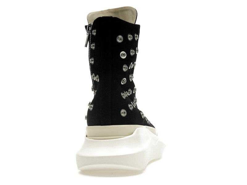Rick Owens DRKSHDW Abstract Sneaks Studded Eyelets Black Milk