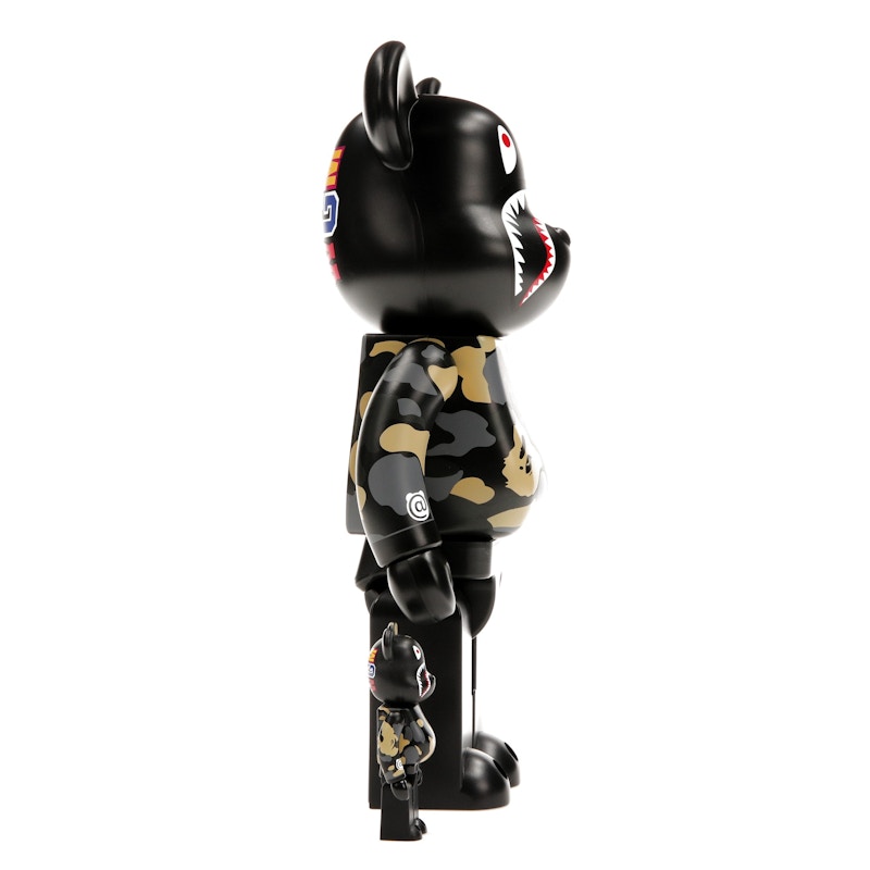 Bearbrick x BAPE Madison Avenue Exclusive Shark Camo 100% & 400% Set