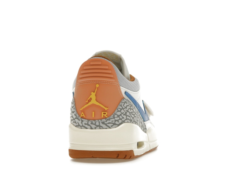 Jordan Legacy 312 Low Phantom Amber Brown Star Blue
