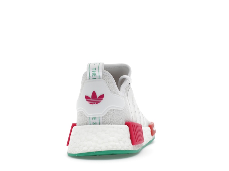 adidas NMD R1 White Magenta Green (Women's)