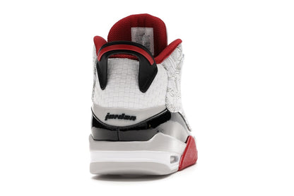 Jordan Dub Zero White Varsity Red