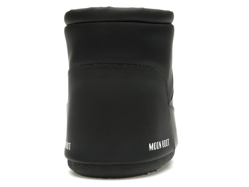 Moon Boot No Lace Rubber Boot Black