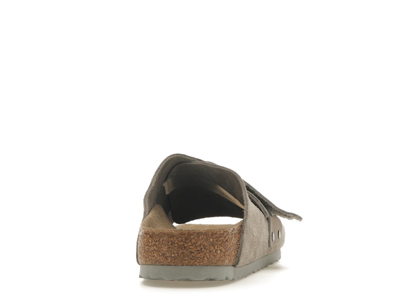 Birkenstock Kyoto Nubuck Suede Stone Coin