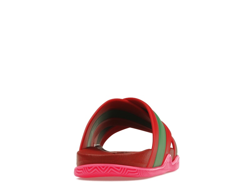 Gucci Web Slide Pink Rubber (Women's)