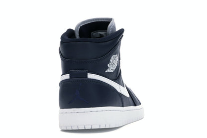 Jordan 1 Retro Mid Obsidian White