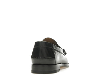 Gucci Tassel GG Canvas Loafers Black Ebony