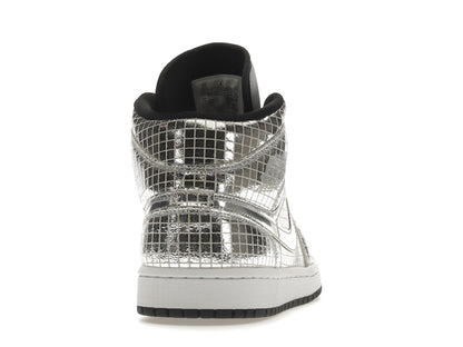 Jordan 1 Mid SE Disco Metallic Silver (Women's)