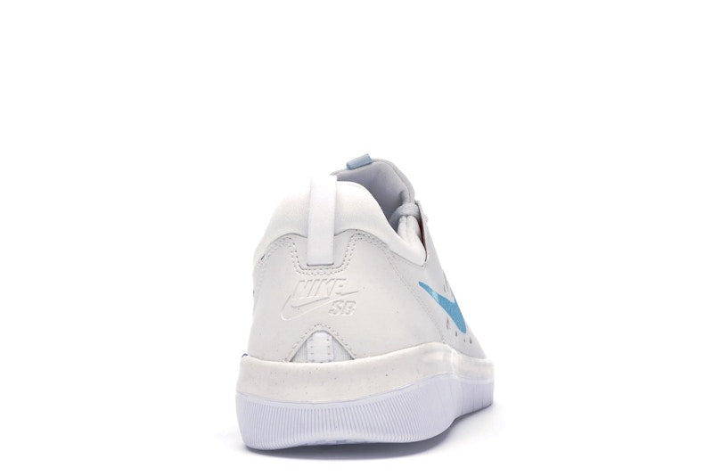 Nike SB Nyjah Summit White Light Blue Fury