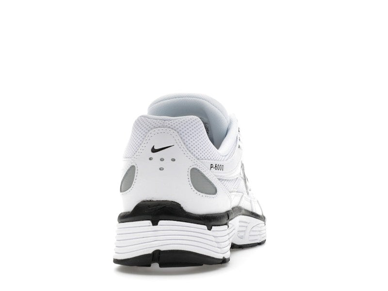Nike P-6000 White Metallic Silver Black