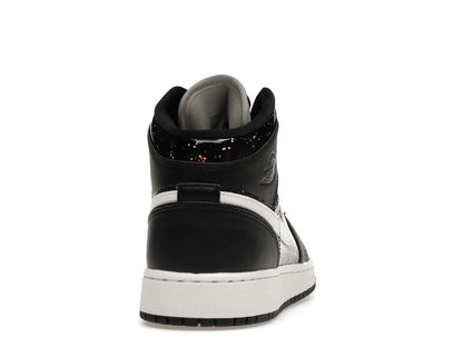 Jordan 1 Mid Black Speckle (GS)