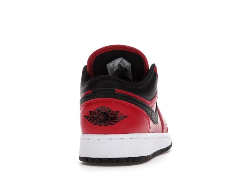 Jordan 1 Low Gym Red Black Pebbled (GS)