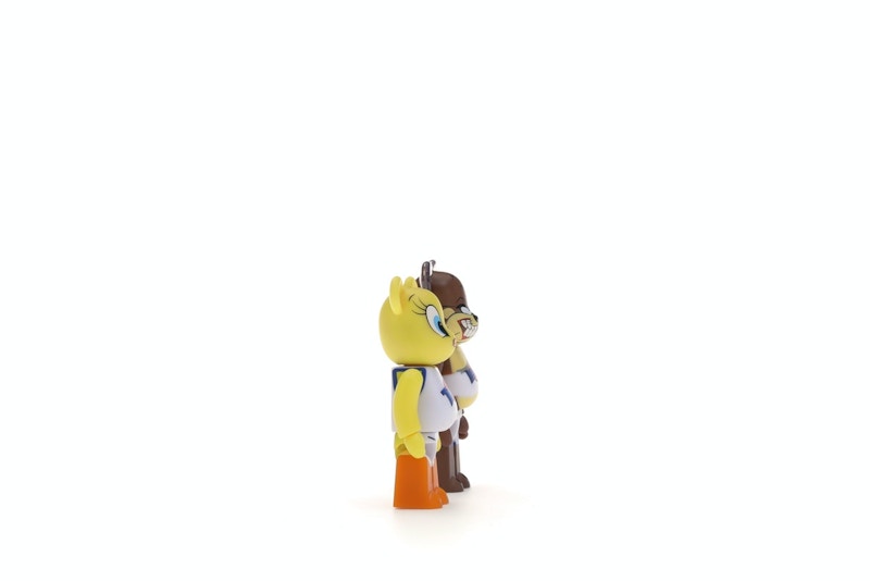 Bearbrick Space Jam Tweety & Tasmanian Devil 2 Pack 100% Multi