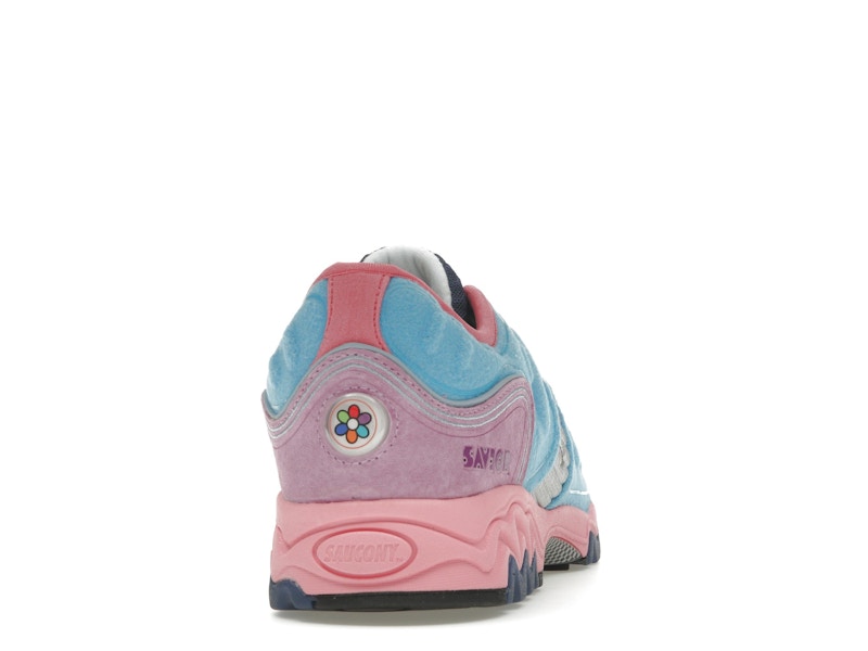 Saucony Matrix Jae Tips No Shoes In The House Blue Pink